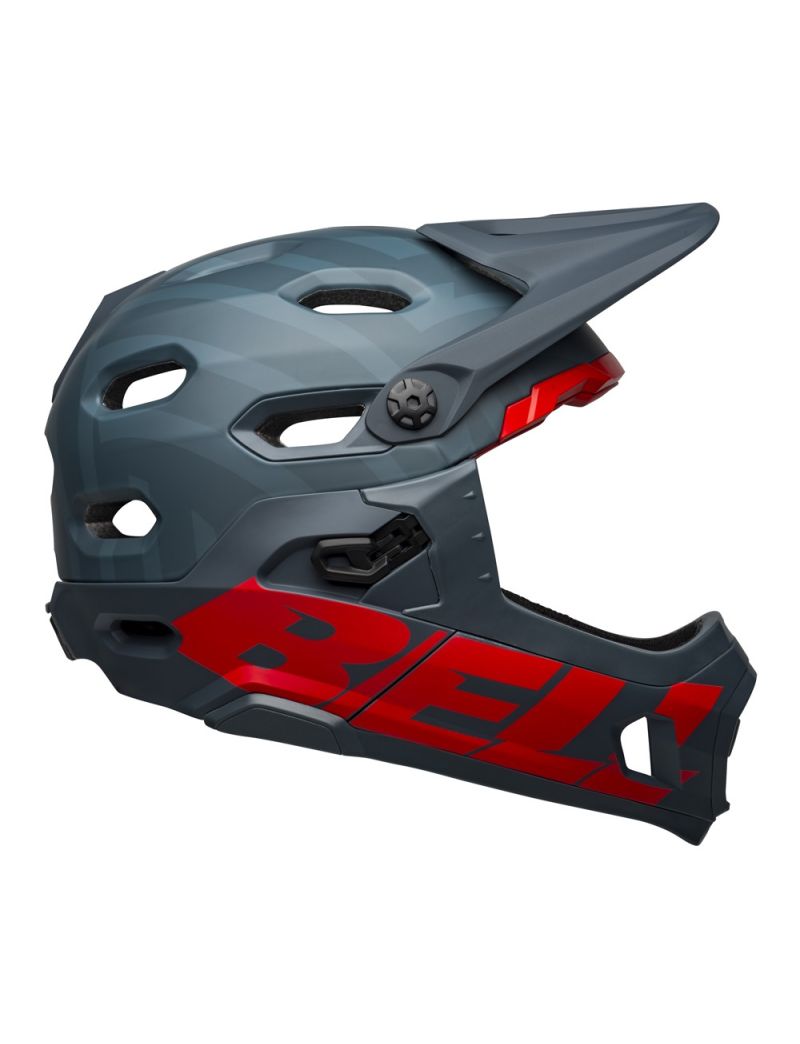 Kask full face BELL SUPER DH SPHERICAL prime matte blue crimson