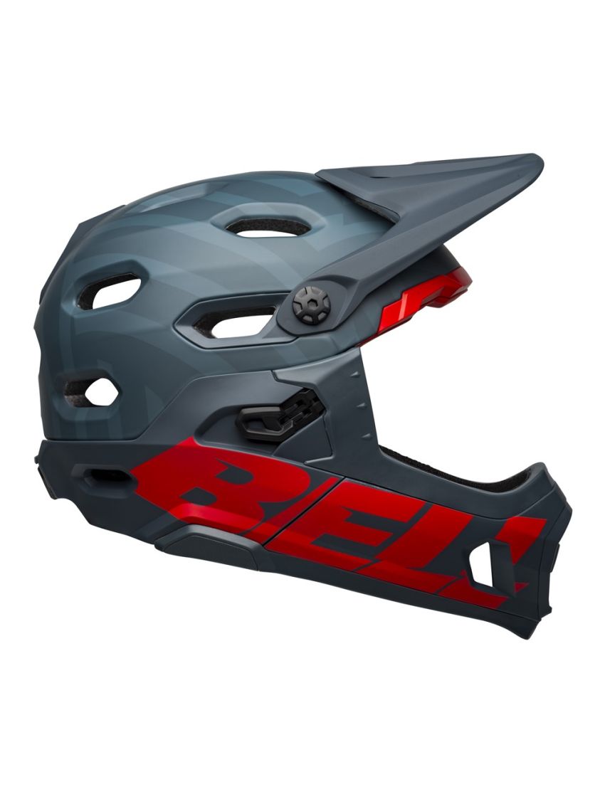 Kask full face BELL SUPER DH SPHERICAL prime matte blue crimson